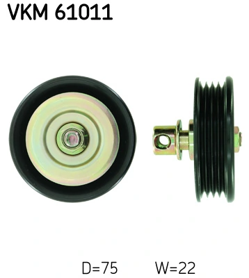 Deflection/Guide Pulley, V-ribbed belt