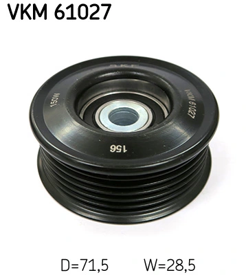 Deflection/Guide Pulley, V-ribbed belt