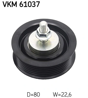 Deflection/Guide Pulley, V-ribbed belt