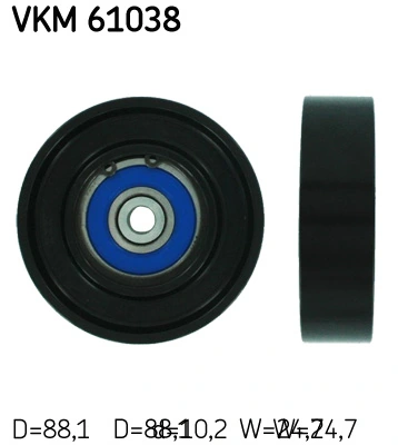 Deflection/Guide Pulley, V-ribbed belt
