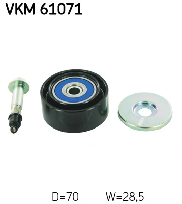 Deflection/Guide Pulley, V-ribbed belt
