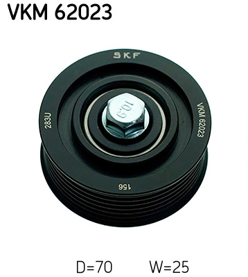 Deflection/Guide Pulley, V-ribbed belt