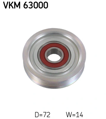 Deflection/Guide Pulley, V-ribbed belt