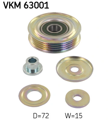 Deflection/Guide Pulley, V-ribbed belt