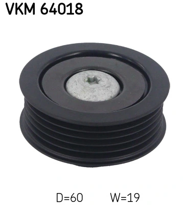 Deflection/Guide Pulley, V-ribbed belt