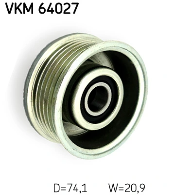 Deflection/Guide Pulley, V-ribbed belt