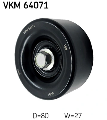 Deflection/Guide Pulley, V-ribbed belt