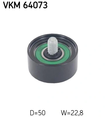 Deflection/Guide Pulley, V-ribbed belt