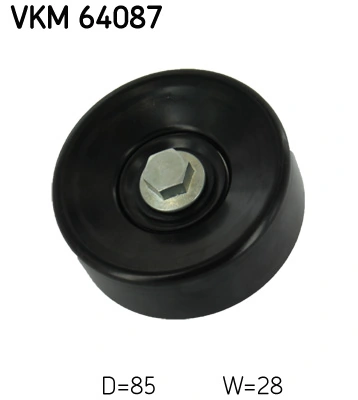 Deflection/Guide Pulley, V-ribbed belt