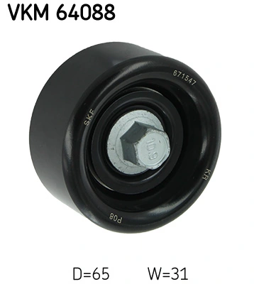 Deflection/Guide Pulley, V-ribbed belt