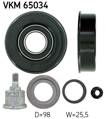 Deflection/Guide Pulley, V-ribbed belt