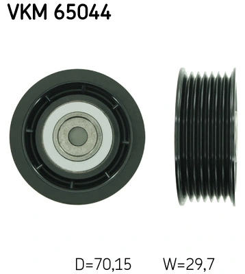 Deflection/Guide Pulley, V-ribbed belt