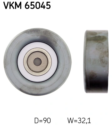 Deflection/Guide Pulley, V-ribbed belt