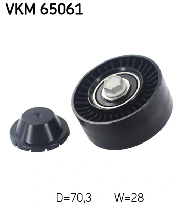 Deflection/Guide Pulley, V-ribbed belt