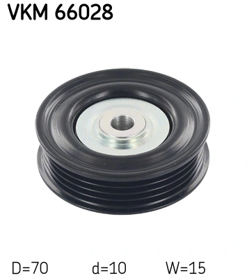 Deflection/Guide Pulley, V-ribbed belt