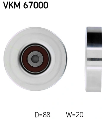Deflection/Guide Pulley, V-ribbed belt