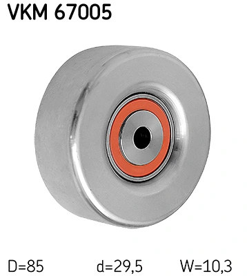 Deflection/Guide Pulley, V-ribbed belt