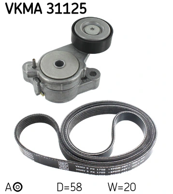 V-ribbed Belt Set