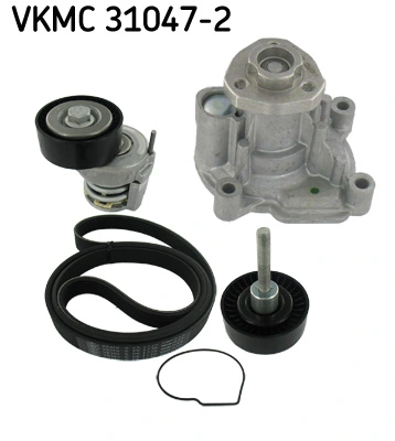Water Pump + V-ribbed Belt Kit