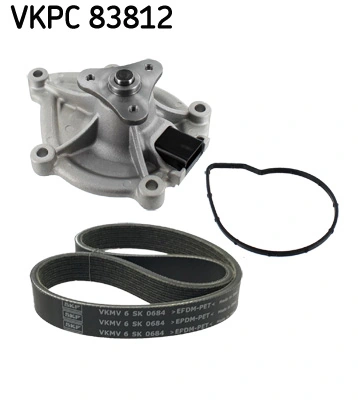 Water Pump + V-ribbed Belt Kit