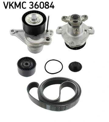 Water Pump + V-ribbed Belt Kit