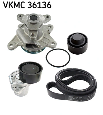 Water Pump + V-ribbed Belt Kit