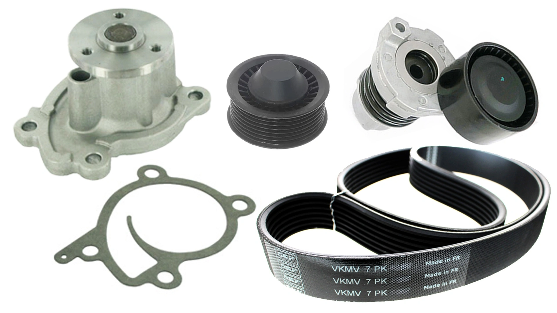 Water Pump + V-ribbed Belt Kit