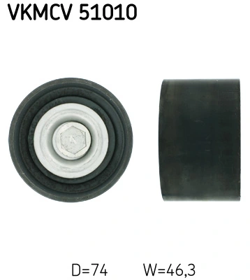 Deflection/Guide Pulley, V-ribbed belt