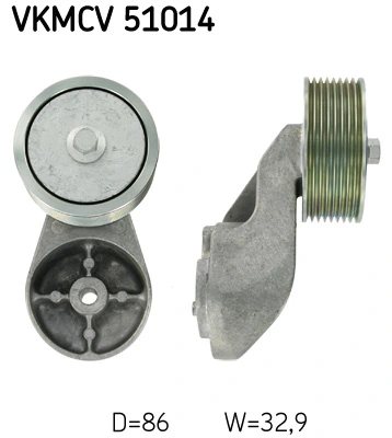 Deflection/Guide Pulley, V-ribbed belt
