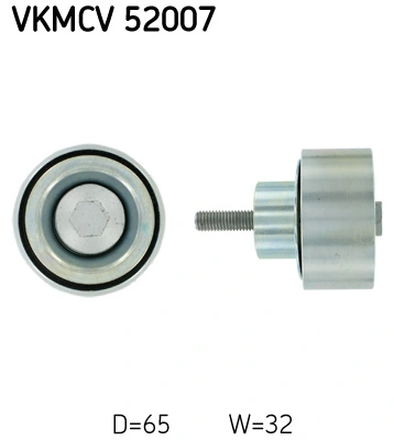 Deflection/Guide Pulley, V-ribbed belt