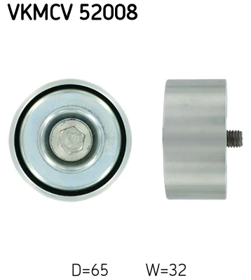 Deflection/Guide Pulley, V-ribbed belt