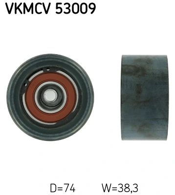 Deflection/Guide Pulley, V-ribbed belt