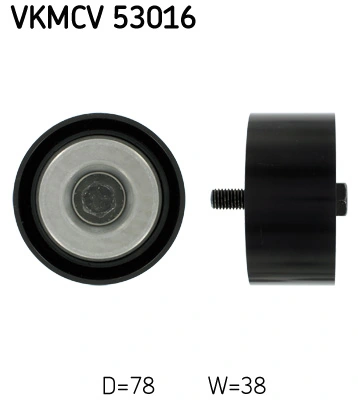 Deflection/Guide Pulley, V-ribbed belt
