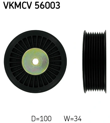 Deflection/Guide Pulley, V-ribbed belt