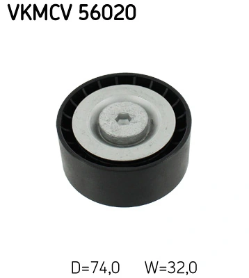 Deflection/Guide Pulley, V-ribbed belt