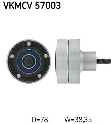 Deflection/Guide Pulley, V-ribbed belt