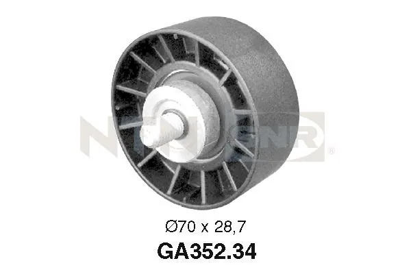 Deflection/Guide Pulley, V-ribbed belt