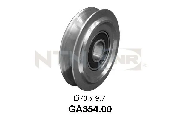 Deflection/Guide Pulley, V-ribbed belt