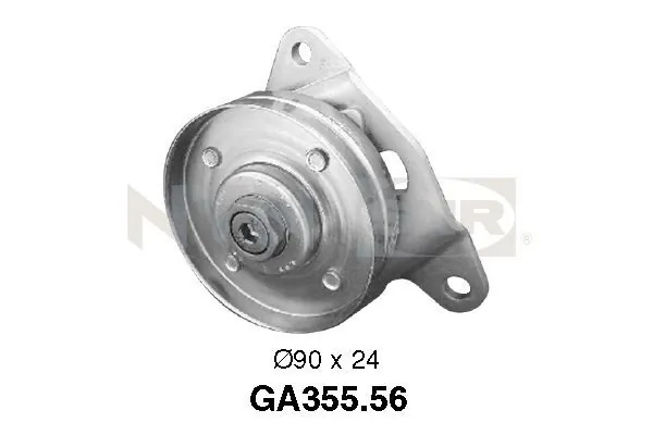 Deflection/Guide Pulley, V-ribbed belt