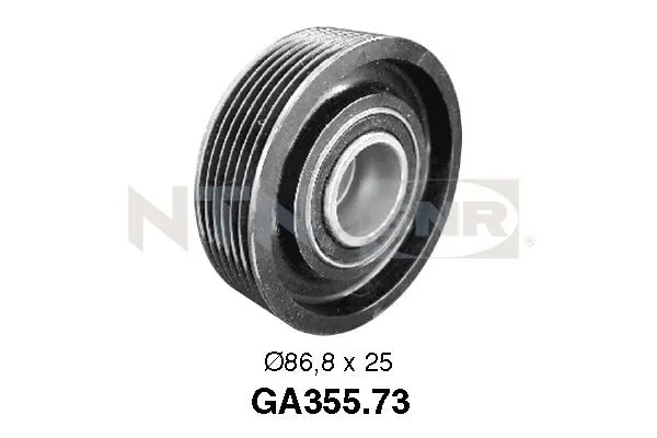 Deflection/Guide Pulley, V-ribbed belt