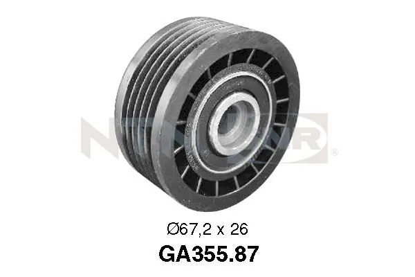 Deflection/Guide Pulley, V-ribbed belt