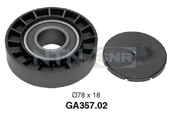 Deflection/Guide Pulley, V-ribbed belt
