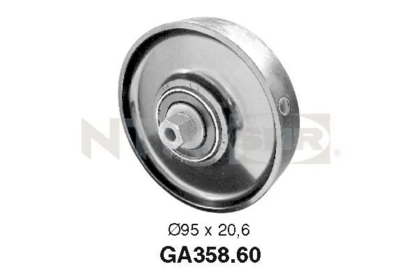 Deflection/Guide Pulley, V-ribbed belt