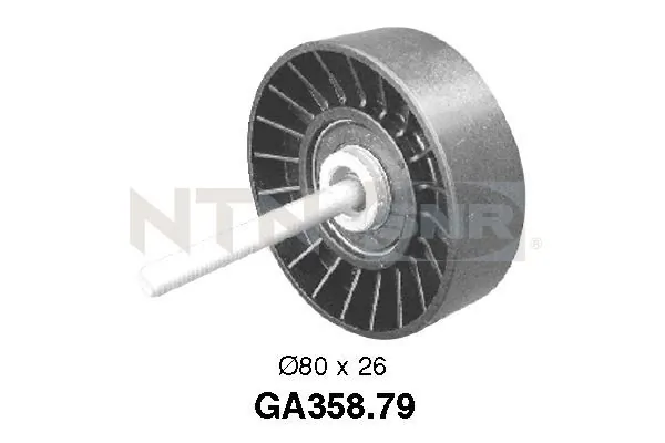Deflection/Guide Pulley, V-ribbed belt