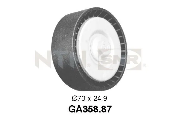 Deflection/Guide Pulley, V-ribbed belt