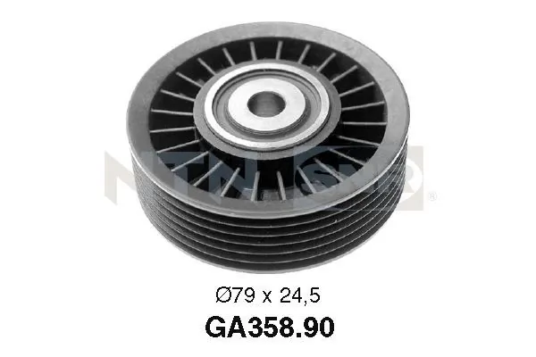 Deflection/Guide Pulley, V-ribbed belt