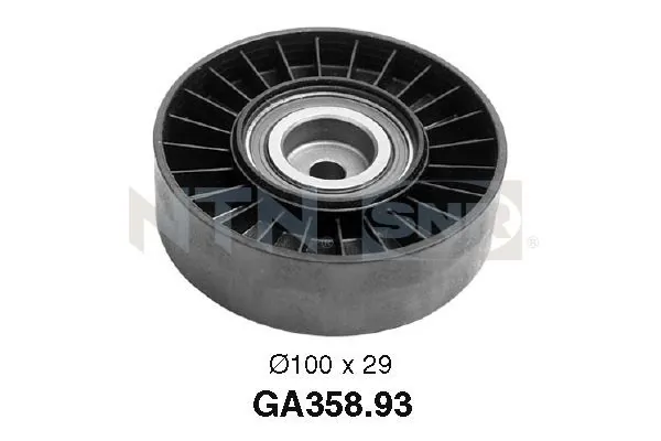 Deflection/Guide Pulley, V-ribbed belt