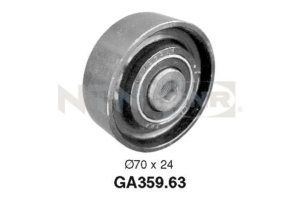 Deflection/Guide Pulley, V-ribbed belt