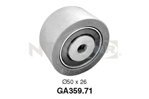 Deflection/Guide Pulley, V-ribbed belt