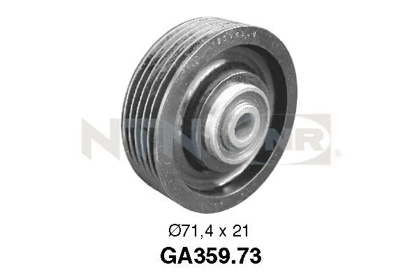 Deflection/Guide Pulley, V-ribbed belt